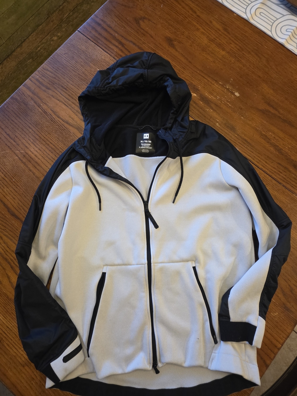 Under Armour Black & White Swacket Hoodie Jacket